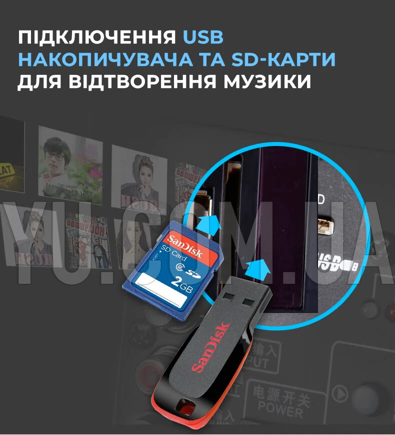 Портативна колонка Su-Kam BT 100D + 1 мікрофон 12v/220v Портативна колонка Su-Kam BT 100D + 1 мікрофон 12v/220v